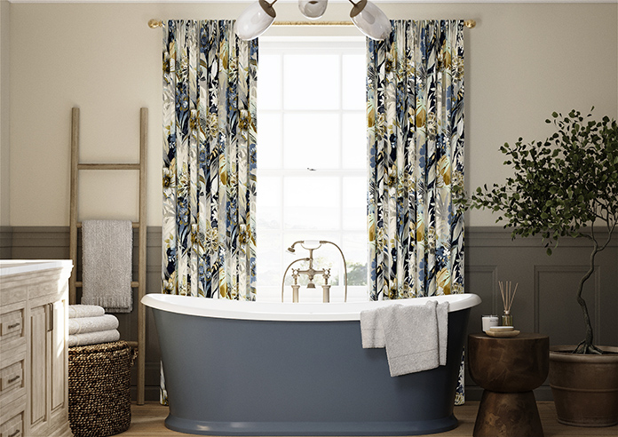 Bali, Navy - Made to Measure Curtains - Image 3